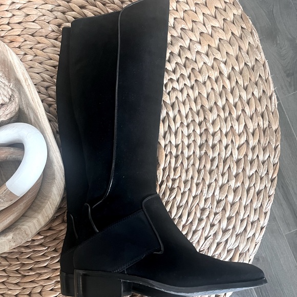 Donald Pliner Black Suede Boots - Picture 3 of 5